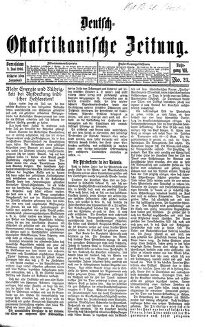 Deutsch-Ostafrikanische Zeitung on Jun 9, 1906