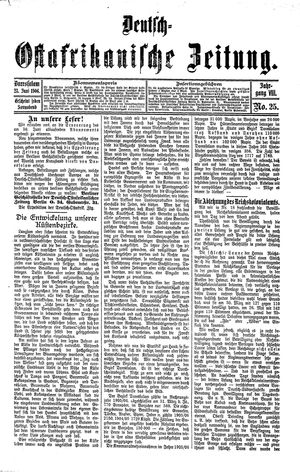 Deutsch-Ostafrikanische Zeitung vom 23.06.1906