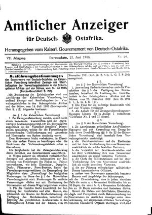 Deutsch-Ostafrikanische Zeitung vom 23.06.1906