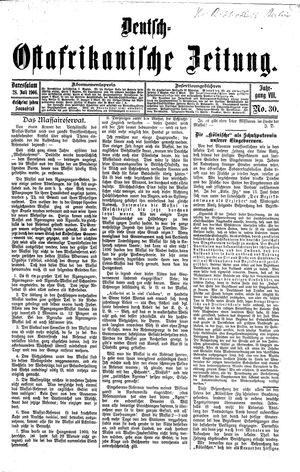 Deutsch-Ostafrikanische Zeitung on Jul 28, 1906