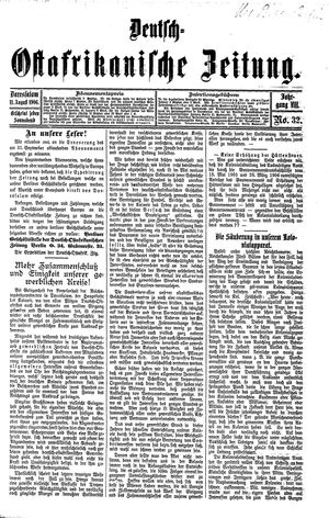 Deutsch-Ostafrikanische Zeitung vom 11.08.1906