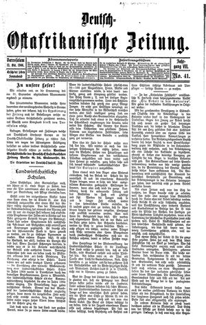 Deutsch-Ostafrikanische Zeitung vom 13.10.1906