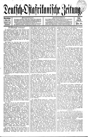 Deutsch-Ostafrikanische Zeitung on Mar 9, 1907