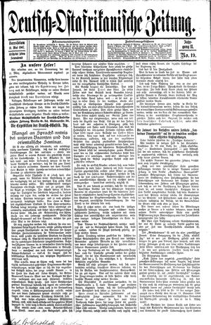 Deutsch-Ostafrikanische Zeitung on May 11, 1907