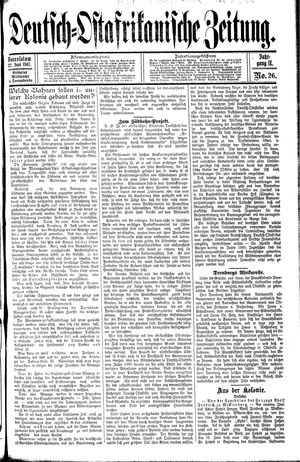Deutsch-Ostafrikanische Zeitung vom 22.06.1907
