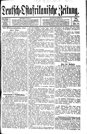 Deutsch-Ostafrikanische Zeitung vom 03.07.1907