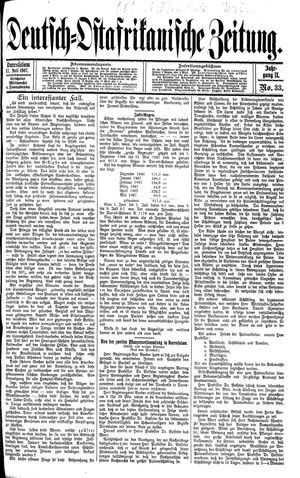 Deutsch-Ostafrikanische Zeitung vom 17.07.1907