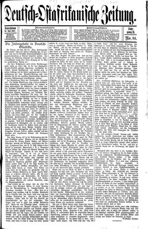 Deutsch-Ostafrikanische Zeitung on Jul 20, 1907