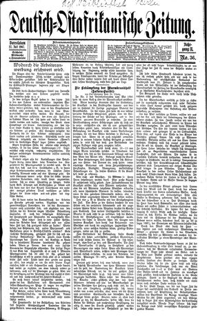 Deutsch-Ostafrikanische Zeitung vom 27.07.1907
