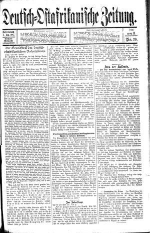 Deutsch-Ostafrikanische Zeitung vom 07.08.1907