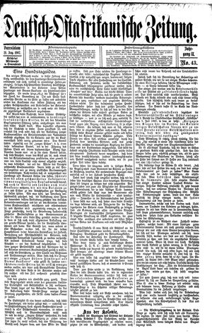 Deutsch-Ostafrikanische Zeitung vom 21.08.1907