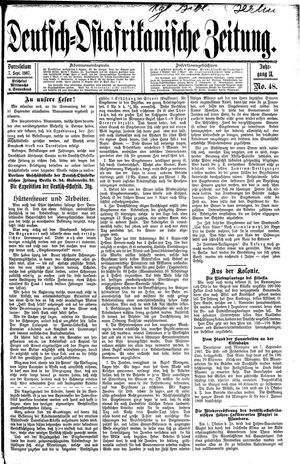 Deutsch-Ostafrikanische Zeitung on Sep 7, 1907
