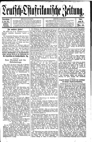 Deutsch-Ostafrikanische Zeitung vom 11.09.1907