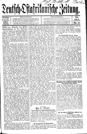Deutsch-Ostafrikanische Zeitung vom 14.09.1907