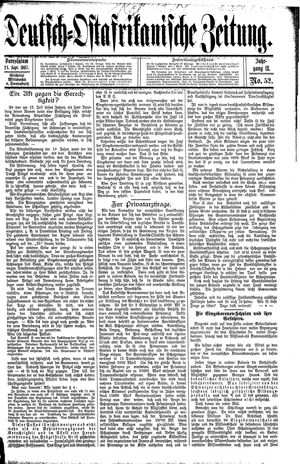 Deutsch-Ostafrikanische Zeitung vom 21.09.1907