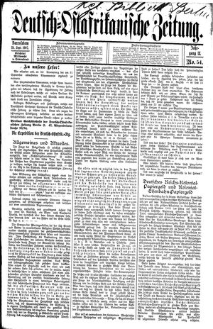 Deutsch-Ostafrikanische Zeitung vom 28.09.1907