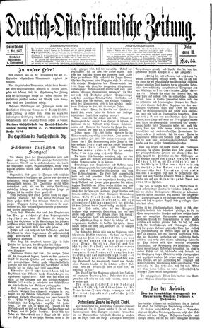 Deutsch-Ostafrikanische Zeitung vom 02.10.1907