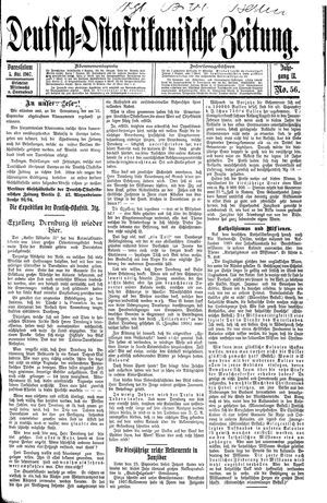Deutsch-Ostafrikanische Zeitung vom 05.10.1907