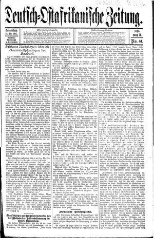 Deutsch-Ostafrikanische Zeitung vom 23.10.1907