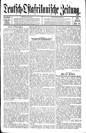 Deutsch-Ostafrikanische Zeitung vom 26.10.1907