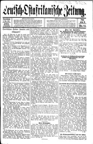 Deutsch-Ostafrikanische Zeitung vom 02.11.1907