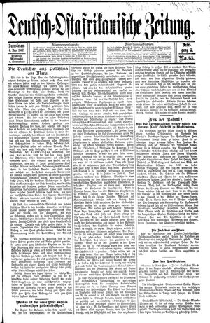Deutsch-Ostafrikanische Zeitung on Nov 6, 1907