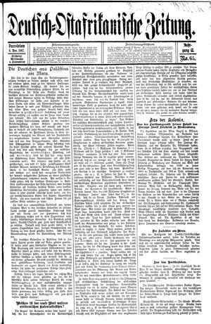 Deutsch-Ostafrikanische Zeitung on Nov 6, 1907