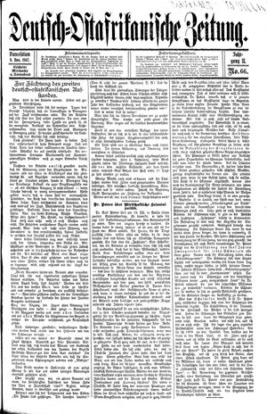 Deutsch-Ostafrikanische Zeitung vom 09.11.1907