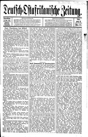 Deutsch-Ostafrikanische Zeitung vom 13.11.1907