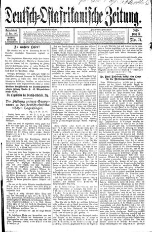Deutsch-Ostafrikanische Zeitung vom 27.11.1907