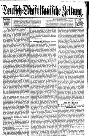 Deutsch-Ostafrikanische Zeitung on Dec 14, 1907