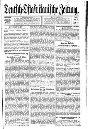 Deutsch-Ostafrikanische Zeitung vom 18.12.1907