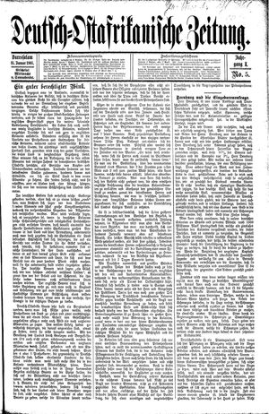 Deutsch-Ostafrikanische Zeitung vom 18.01.1908