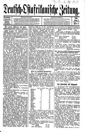 Deutsch-Ostafrikanische Zeitung vom 01.02.1908
