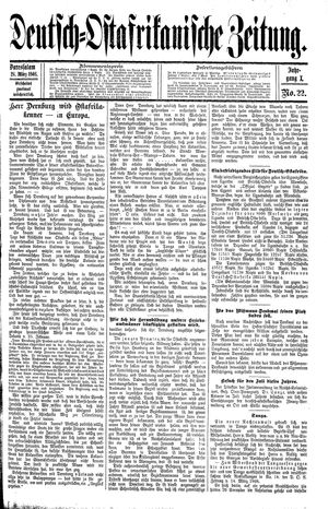 Deutsch-Ostafrikanische Zeitung vom 28.03.1908