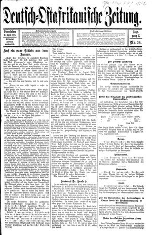 Deutsch-Ostafrikanische Zeitung vom 11.04.1908