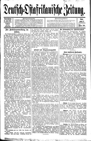 Deutsch-Ostafrikanische Zeitung vom 25.04.1908