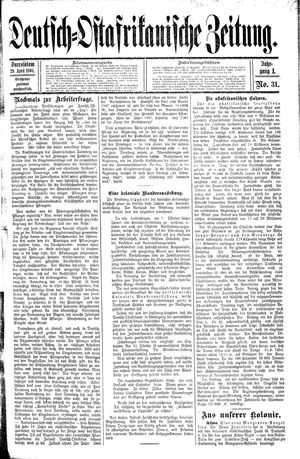 Deutsch-Ostafrikanische Zeitung vom 29.04.1908