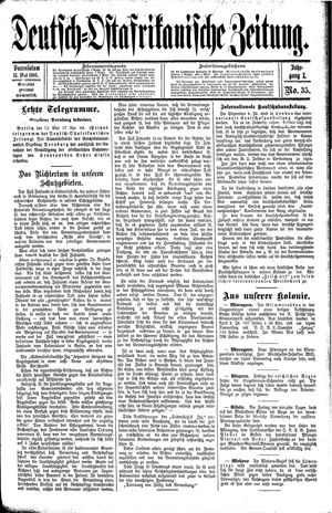 Deutsch-Ostafrikanische Zeitung vom 13.05.1908