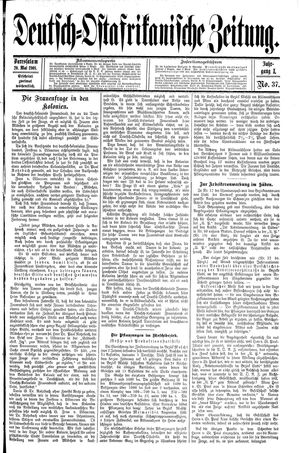 Deutsch-Ostafrikanische Zeitung on May 20, 1908