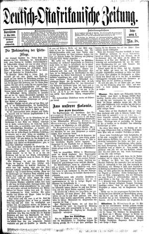 Deutsch-Ostafrikanische Zeitung on May 23, 1908