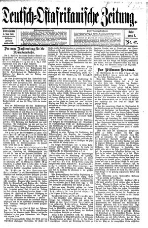 Deutsch-Ostafrikanische Zeitung on Jun 6, 1908