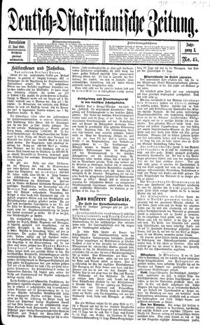 Deutsch-Ostafrikanische Zeitung on Jun 17, 1908