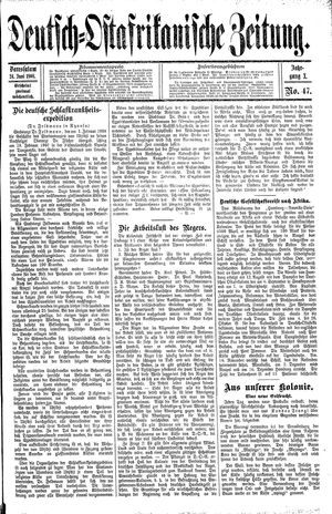 Deutsch-Ostafrikanische Zeitung vom 24.06.1908