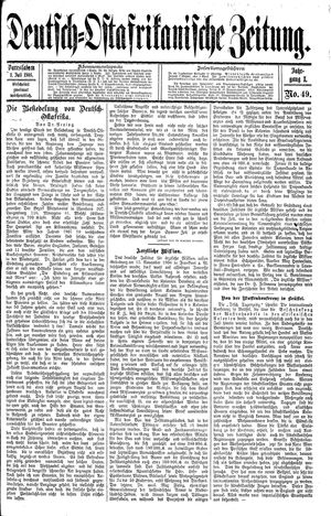 Deutsch-Ostafrikanische Zeitung vom 01.07.1908
