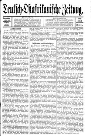 Deutsch-Ostafrikanische Zeitung vom 08.07.1908