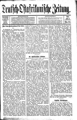 Deutsch-Ostafrikanische Zeitung vom 08.08.1908