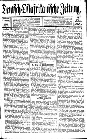 Deutsch-Ostafrikanische Zeitung vom 12.08.1908