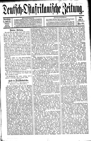 Deutsch-Ostafrikanische Zeitung vom 19.08.1908