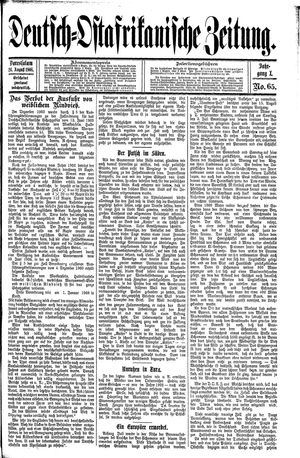Deutsch-Ostafrikanische Zeitung vom 26.08.1908